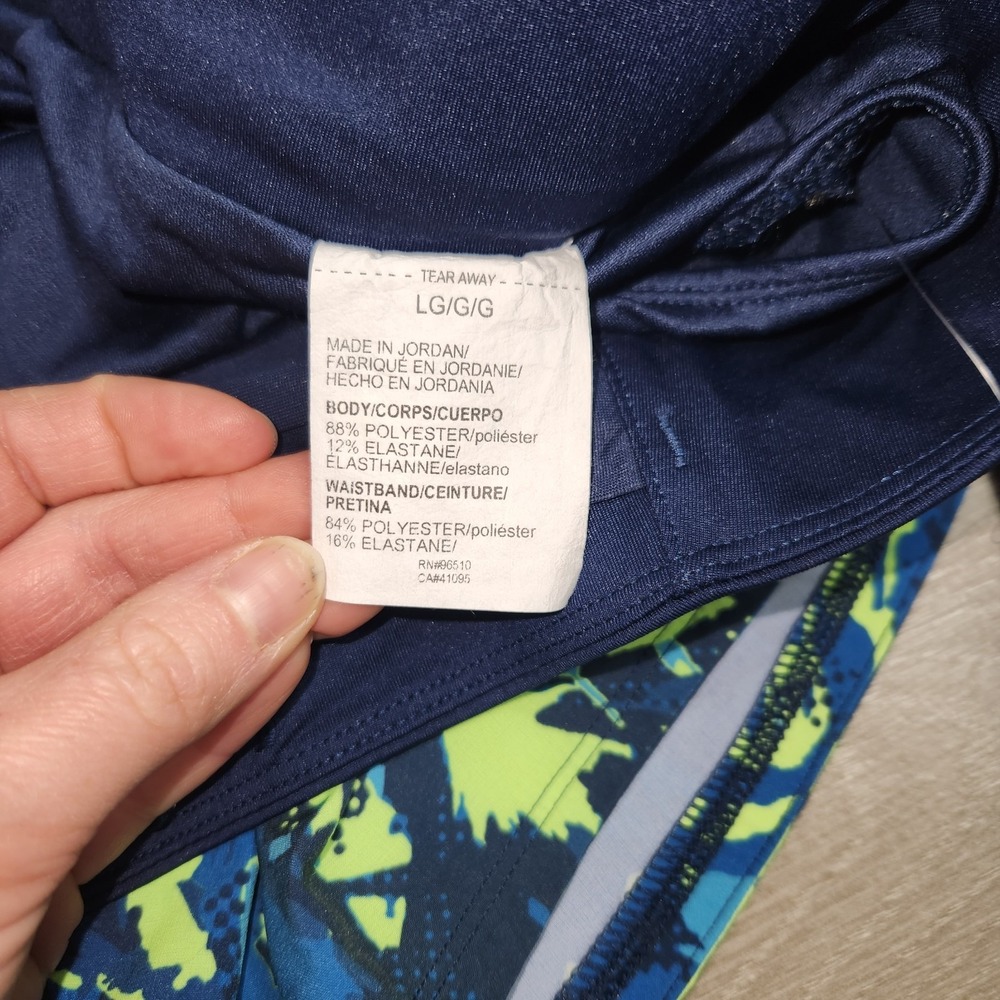 Under Armour Speed Pocket Running Shorts Fitted Lined Blue Green Women's L Nwt - Picture 7 of 12